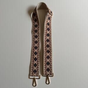 Ahdorned Purse Interchangeable Cross Body Strap Guitar Boho Embroidered EUC Boho